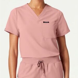 EUC Jaanuu "Rhena" mauve pink 1-pocket scrub top (CLASSIC FIT)  - XS